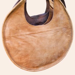 sac cuir en ovale