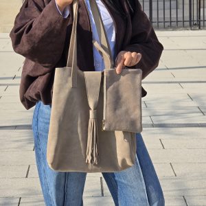 sac marocain suédine beige