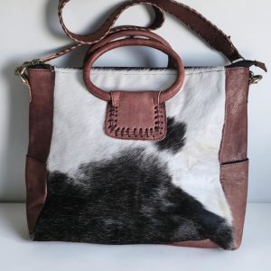 sac main cuir vache