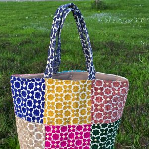 sac plage multicolore